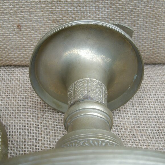 Vintage India Brass Peacock Bhumba Water Offering Decanter
